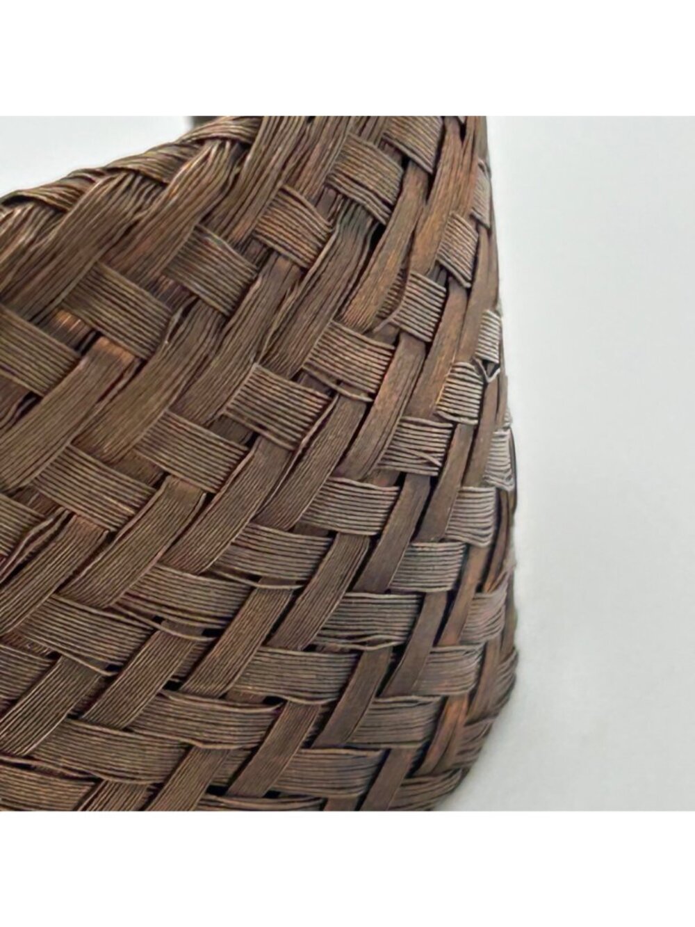 Sarah Cavender Metalworks Woven Copper-tone Cuff Bracelet Wide Design Handmade - Picture 7 of 11